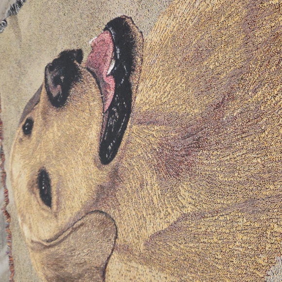 Golden Retriever Woven Throw Blanket - Picture 1 of 4